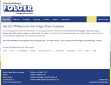 Tablet Screenshot of folger-maschinenbau.de